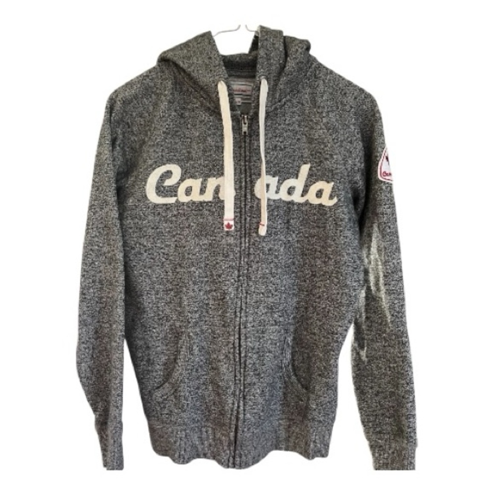 🐚🪼 2/15$ 🪼🐚 Gray Canada Zip Up Hoodie